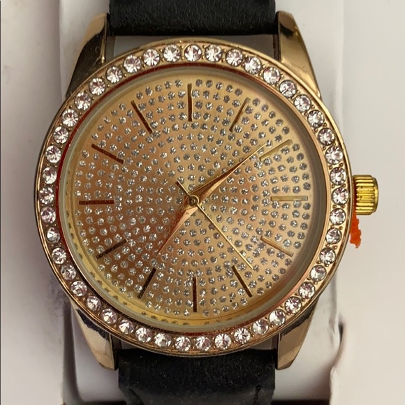 SALE! Gold / Leather Watch & Fur Purse Charm / Key Chain - Picture 4 of 11